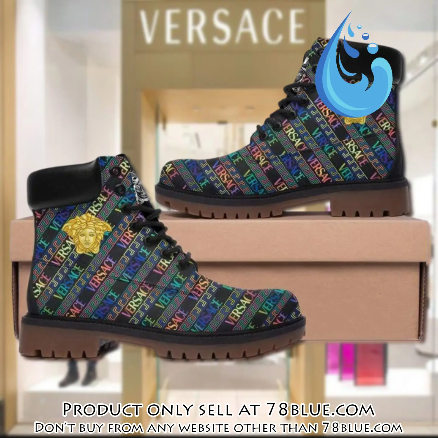 Gianni versace medusa multicolor luxury brand boots premium gifts for men women 78b5748742
